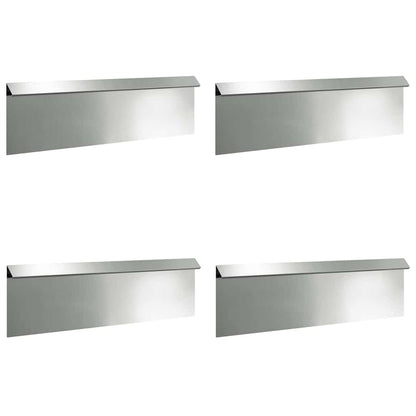 Snail Fences 8 pcs Silver Galvanised Steel