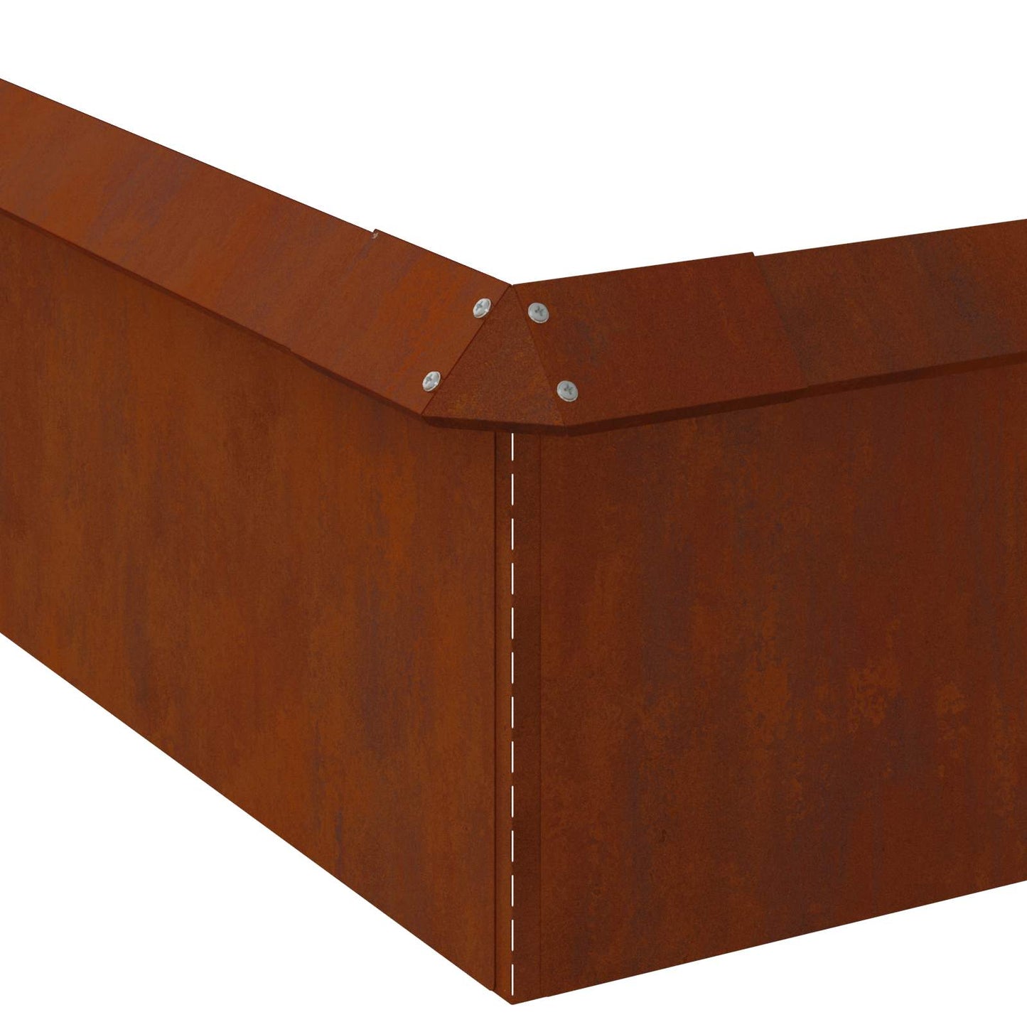 Snail Fences 8 pcs 100 x 3.5 x 25 cm Weathering Steel Rusty