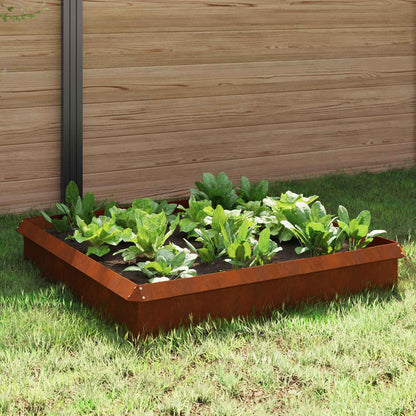Snail Fences 8 pcs 100 x 3.5 x 25 cm Weathering Steel Rusty