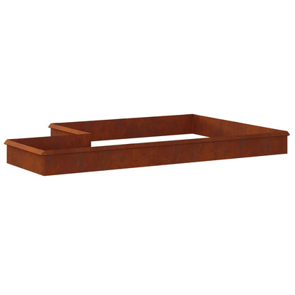 Snail Fences 16 pcs 100 x 3.5 x 25 cm Weathering Steel Rusty