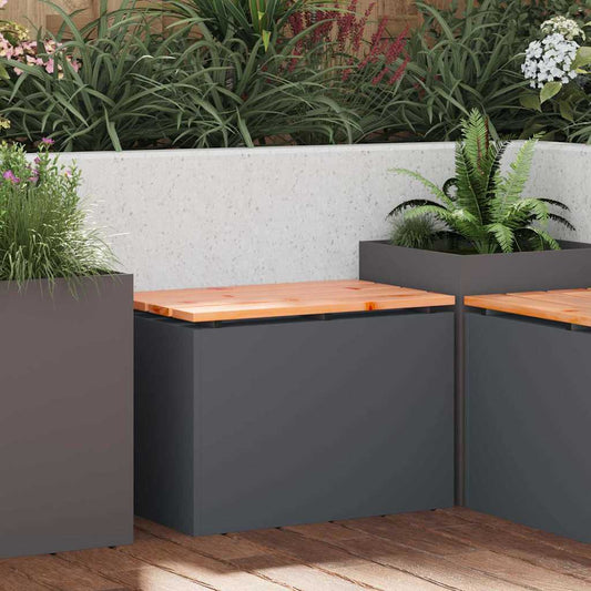 Garden Bench Anthracite 60 x 40 x 43 cm Steel
