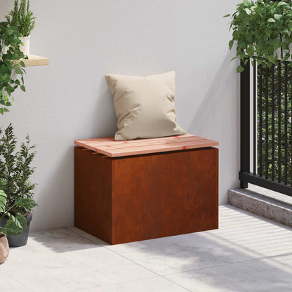 Garden Bench 1 -Seater 60 x 40 x 43 cm Rusty Rectangular
