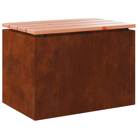 Garden Bench 1 -Seater 60 x 40 x 43 cm Rusty Rectangular