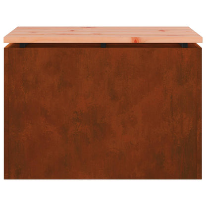 Garden Bench 1 -Seater 60 x 40 x 43 cm Rusty Rectangular