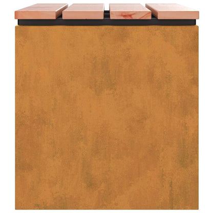 Garden Bench Rusty 60 x 40 x 43 cm Weathering steel