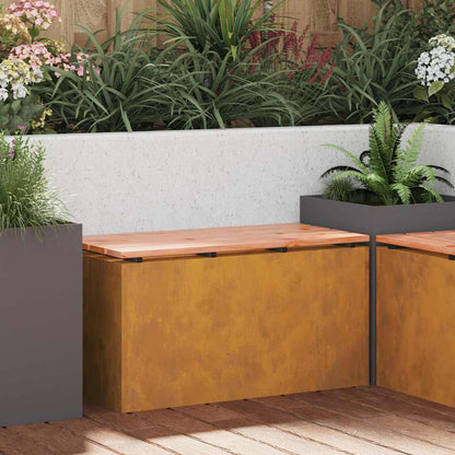 Garden Bench Rusty 80 x 40 x43 cm Weathering steel