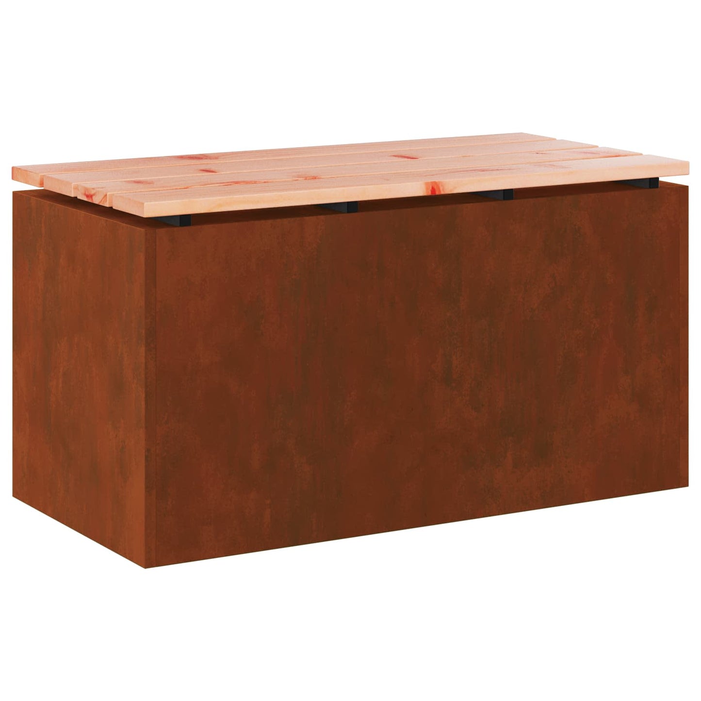 Garden Bench 2 -Seater 80 x 40 x43 cm Rusty Rectangular