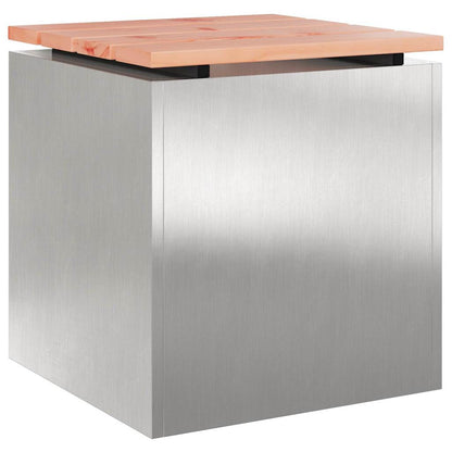 Garden Bench Silver 40 x 40 x 43 cm Stainless steel