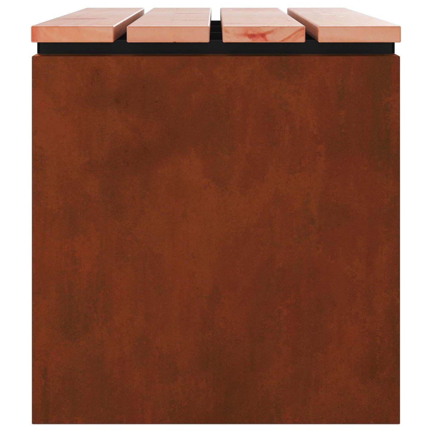 Garden Bench 1 -Seater 40 x 40 x 43 cm Rusty Square