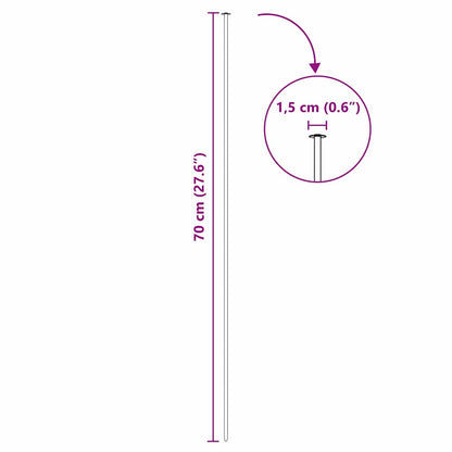 Pond Fence Set 5 pcs 100 x 50 cm Steel Green