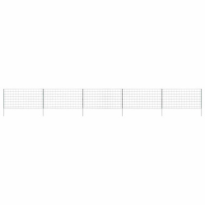 Pond Fence Set 5 pcs Green 100 x 50 cm Steel