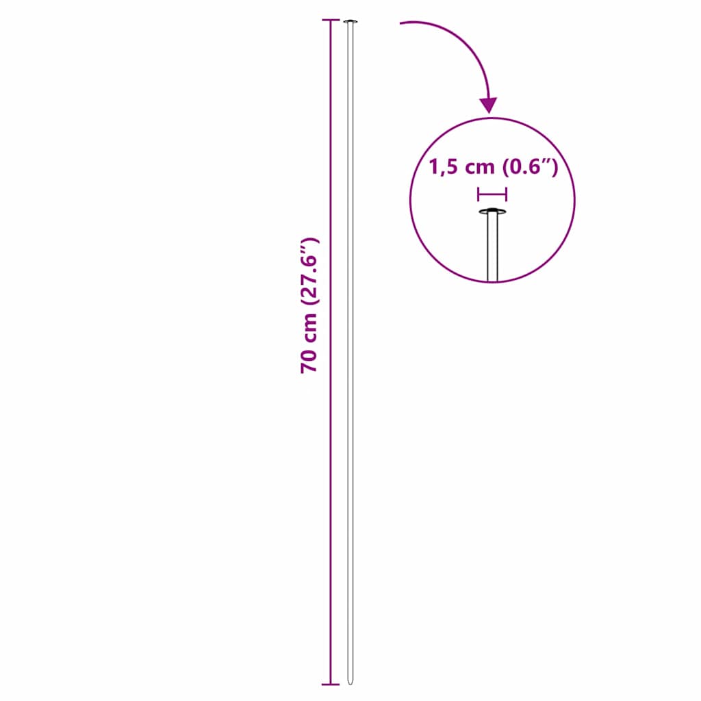 Pond Fence Set 5 pcs 100 x 50 cm Steel Green