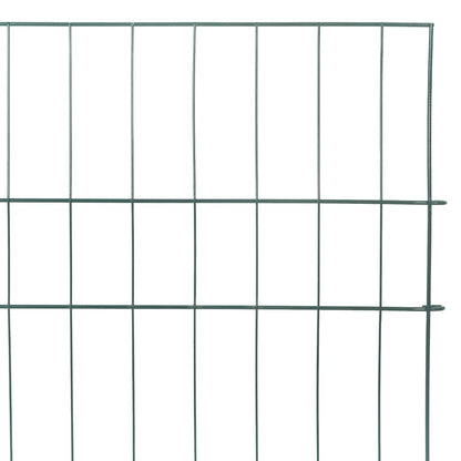 Pond Fence Set 5 pcs 100 x 50 cm Steel Green