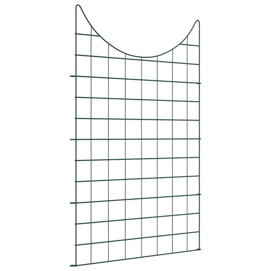 Pond Fence Set 8 pcs 50 x 80 cm Steel Green