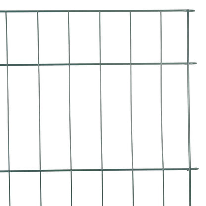 Pond Fence Set 8 pcs 50 x 80 cm Steel Green