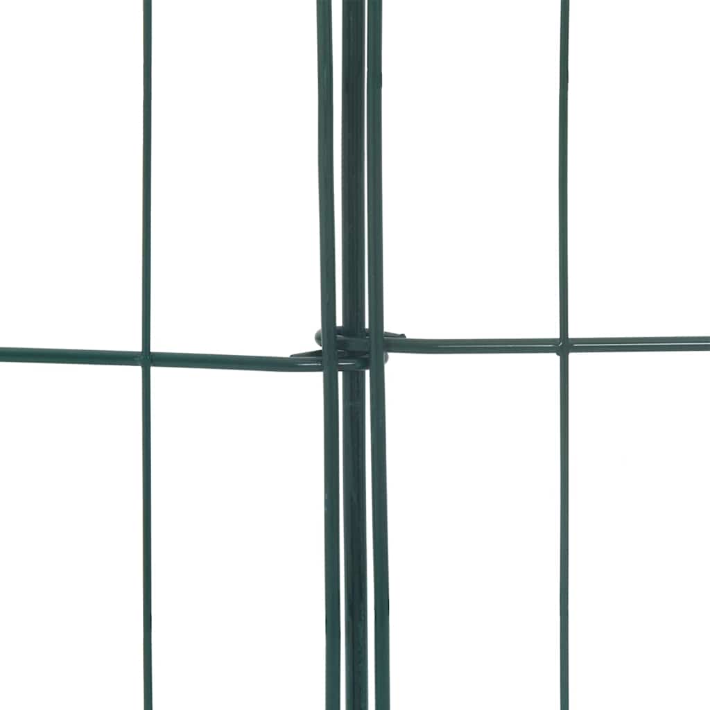 Pond Fence Set 8 pcs 50 x 80 cm Steel Green