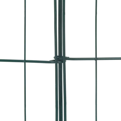 Pond Fence Set 8 pcs 50 x 80 cm Steel Green