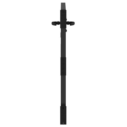 Garden Gate with Lock Black 85 x 100 cm Powder-coated steel