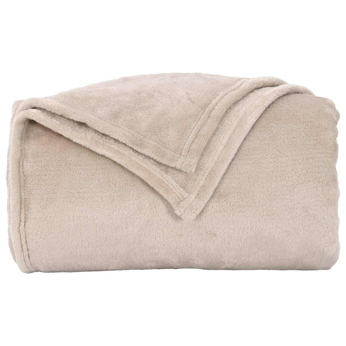 Throw Blanket Beige 270 x 240 cm 1.71 kg Fleece