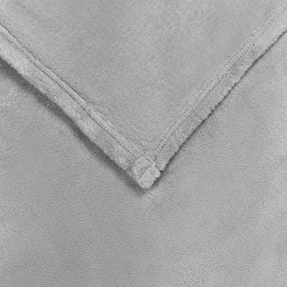 Throw Blanket Grey 150 x 200 cm Fleece