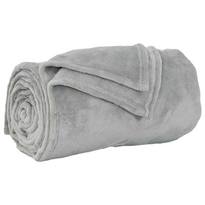 Throw Blanket Grey 150 x 200 cm Fleece