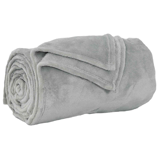 Throw Blanket Grey 220 x 240 cm 1.37 kg Fleece