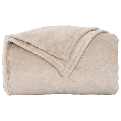 Throw Blankets 6 pcs Beige 240 x 270 cm Fleece