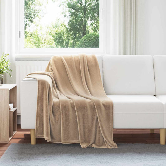 Throw Blankets 6 pcs Camel 130 x 150 cm 3.04 kg Fleece