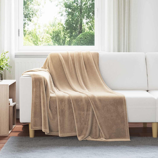 Throw Blankets 6 pcs Camel 150 x 200 cm 4.68 kg Fleece