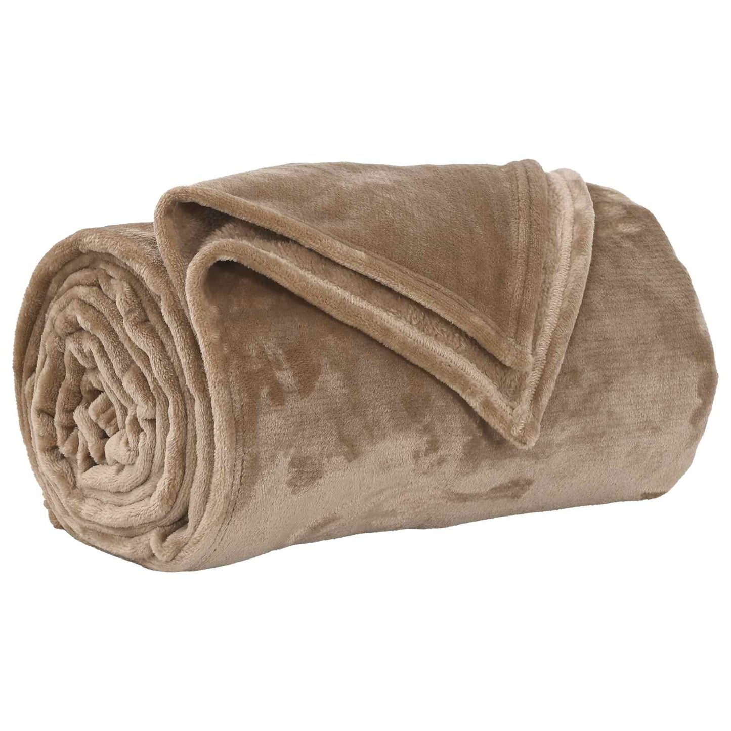 Throw Blankets 6 pcs Camel 150 x 200 cm Fleece
