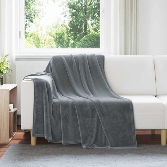 Throw Blankets 6 pcs Dark Grey 150 x 200 cm 4.68 kg Fleece