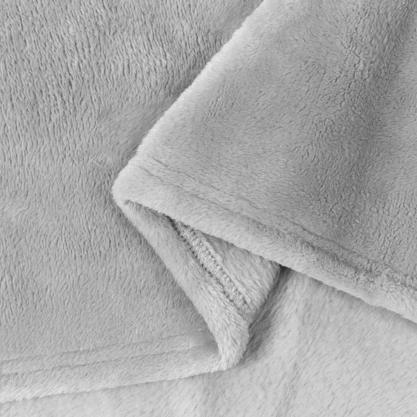 Throw Blankets 6 pcs Grey 220 x 240 cm Fleece