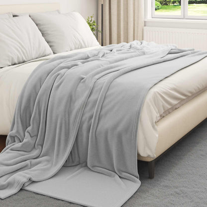 Throw Blankets 6 pcs Grey 220 x 240 cm Fleece