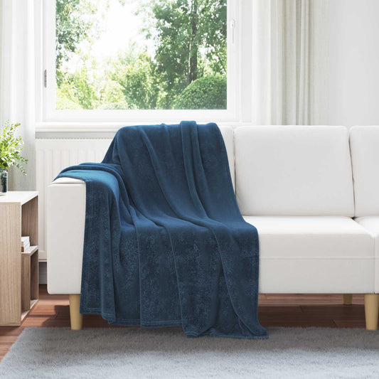 Throw Blankets 6 pcs Navy Blue 130 x 150 cm 3.04 kg Fleece