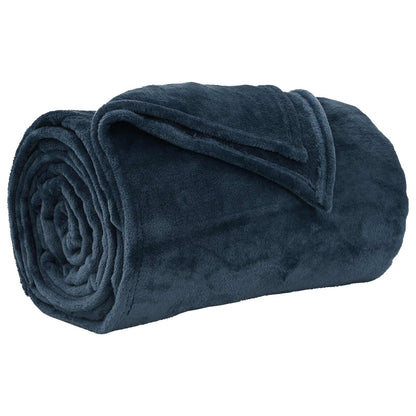 Throw Blankets 6 pcs Navy Blue 150 x 200 cm Fleece