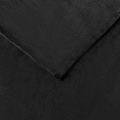 Throw Blankets 6 pcs Black 130 x 150 cm Fleece