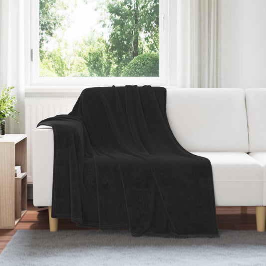 Throw Blankets 6 pcs Black 150 x 200 cm 4.68 kg Fleece