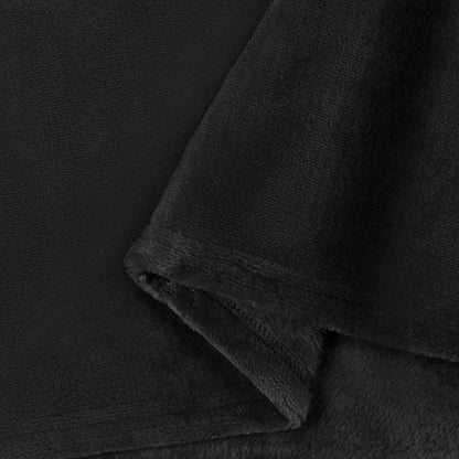 Throw Blankets 6 pcs Black 240 x 270 cm Fleece