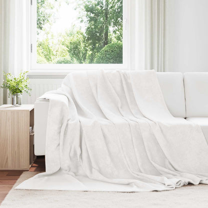 Throw Blankets 6 pcs White 220 x 240 cm Fleece