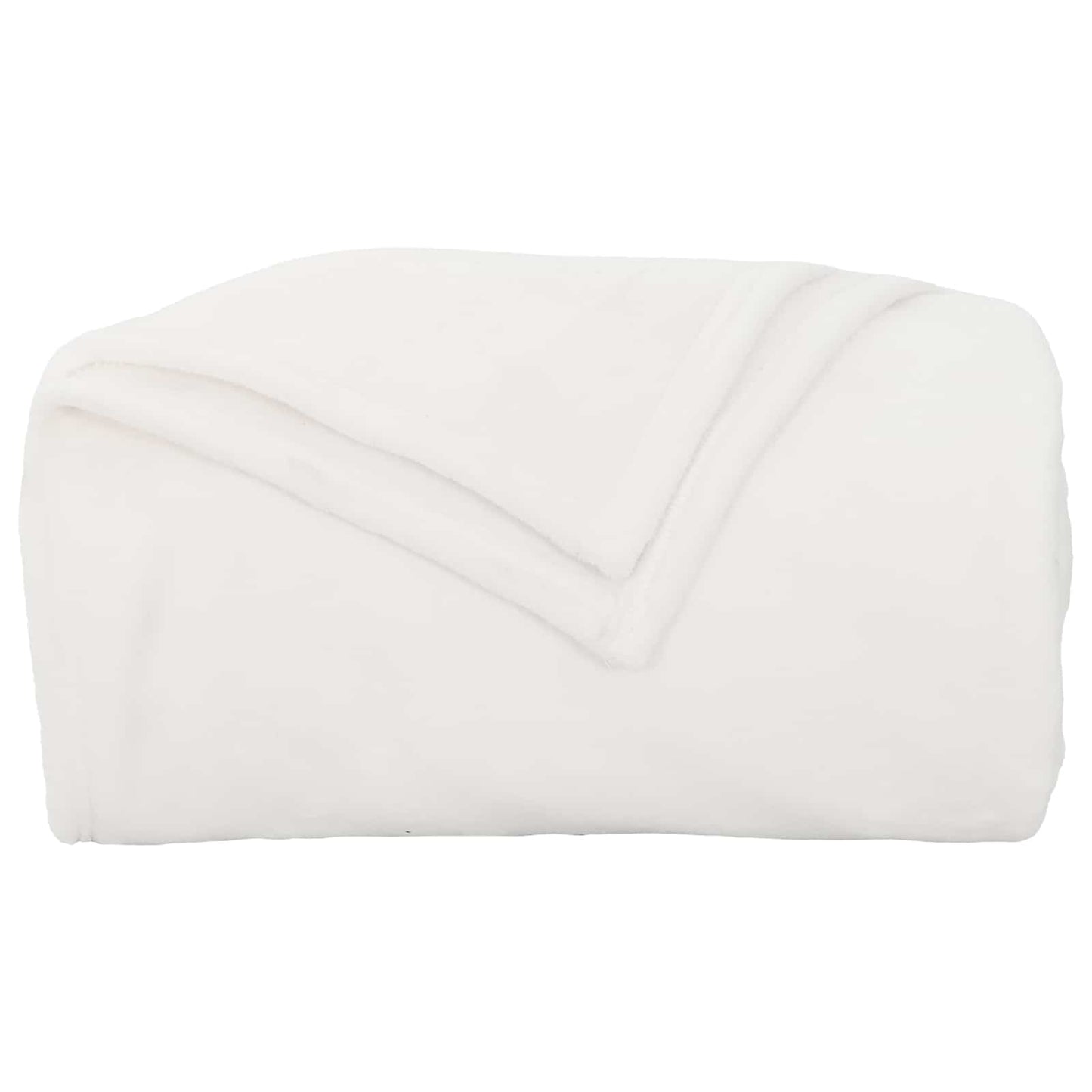 Throw Blankets 6 pcs White 220 x 240 cm Fleece