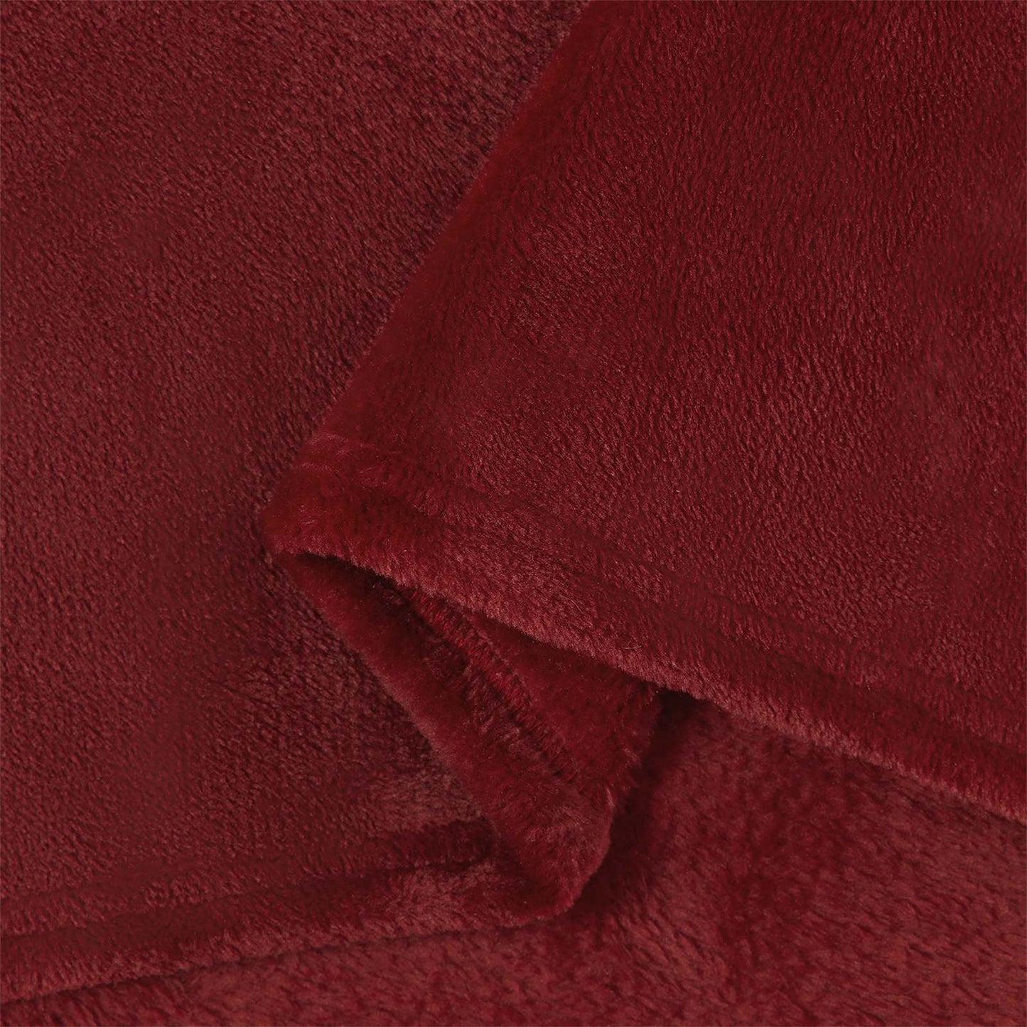 Throw Blankets 6 pcs Bordeaux Red 130 x 150 cm Fleece