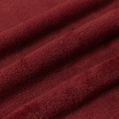 Throw Blankets 6 pcs Bordeaux Red 130 x 150 cm Fleece