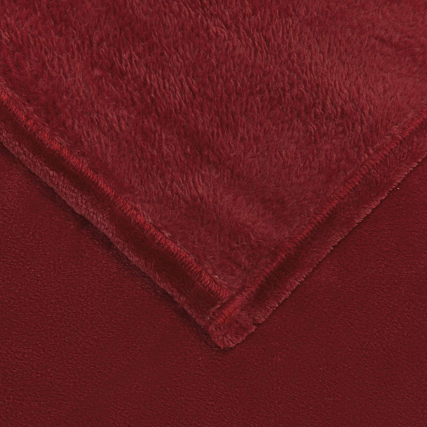 Throw Blankets 6 pcs Bordeaux Red 220 x 240 cm Fleece