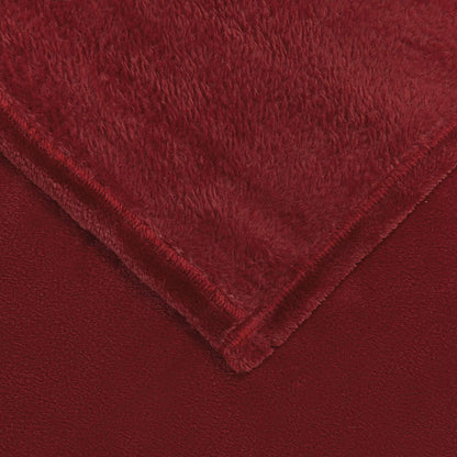 Throw Blankets 6 pcs Bordeaux Red 240 x 270 cm Fleece