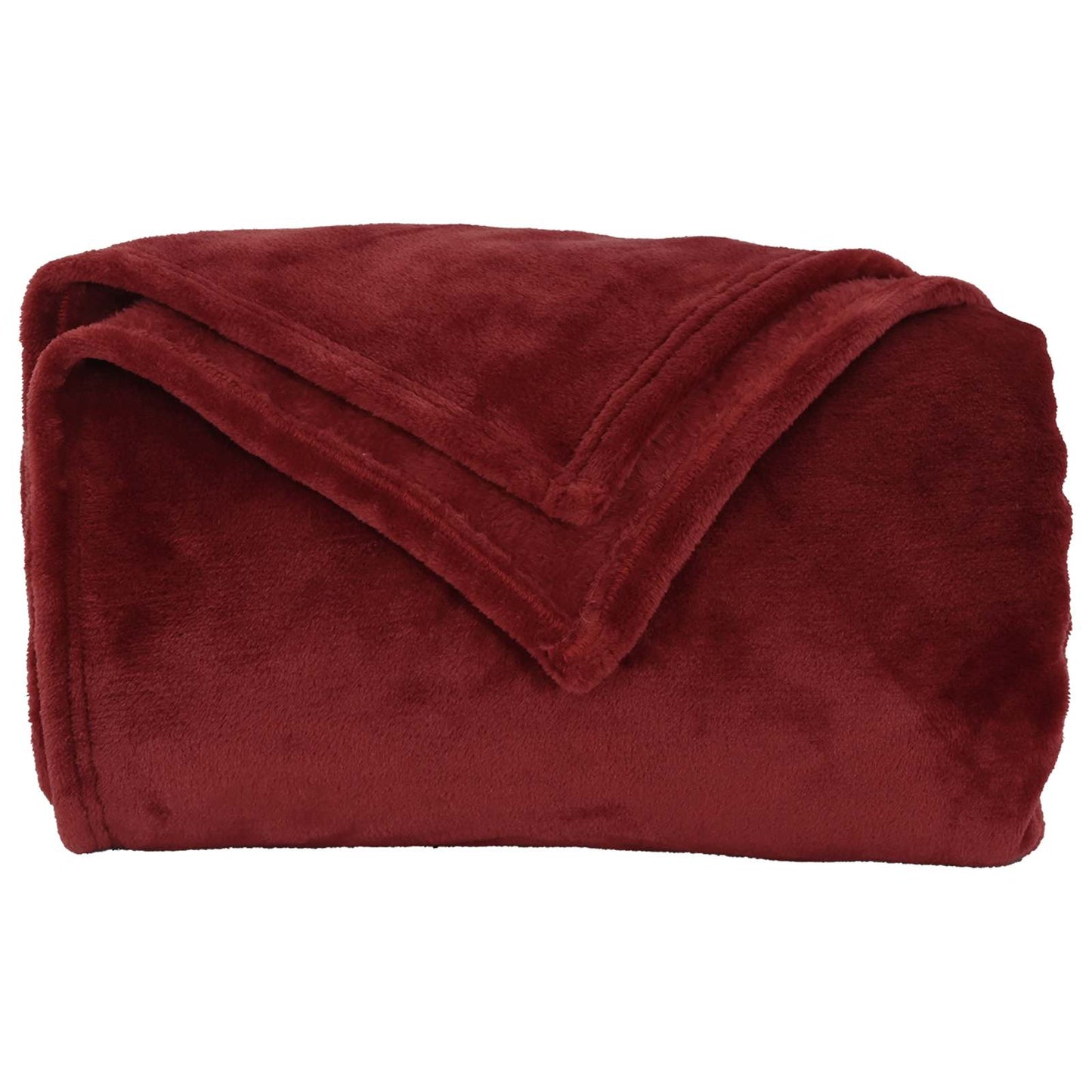 Throw Blankets 6 pcs Bordeaux Red 240 x 270 cm Fleece