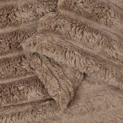 Throw Blanket Camel 270 x 240 cm Fleece
