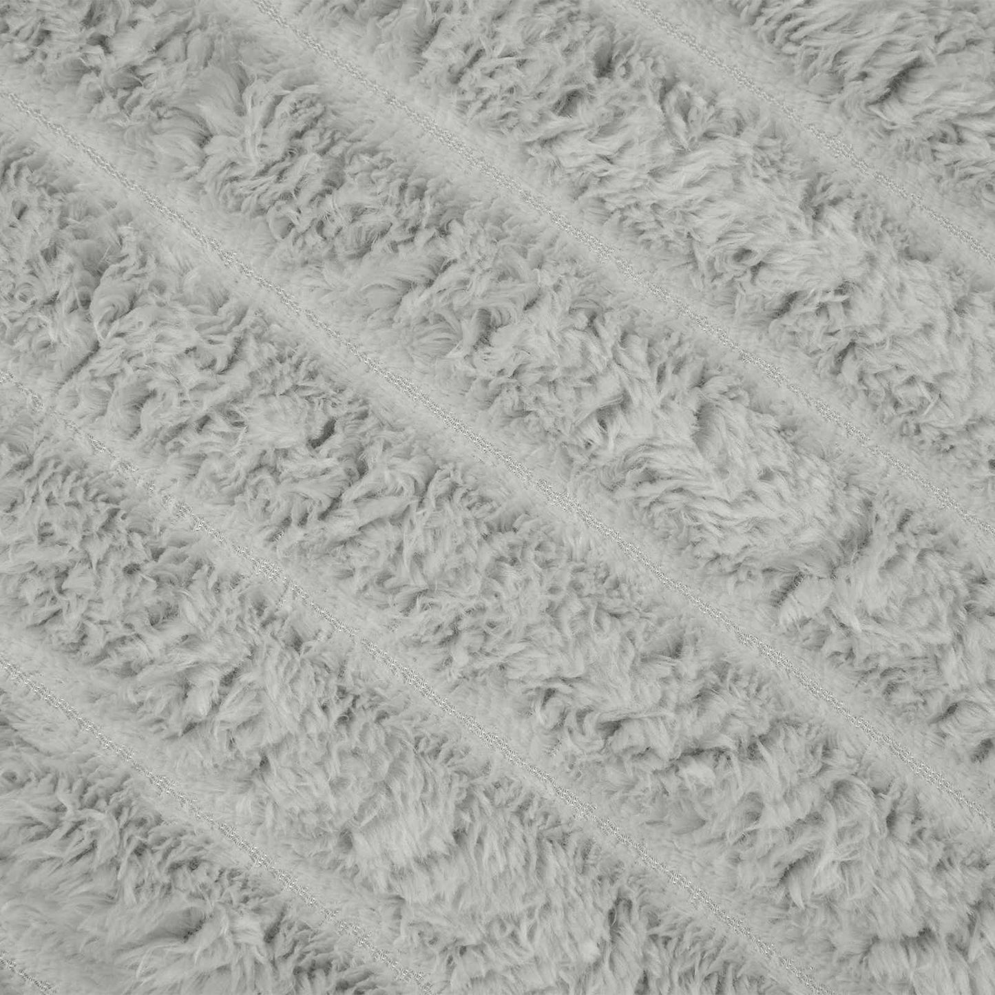Throw Blanket Grey 240 x 220 cm Fleece