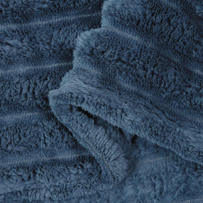 Throw Blanket Navy Blue 200 x 150 cm Fleece