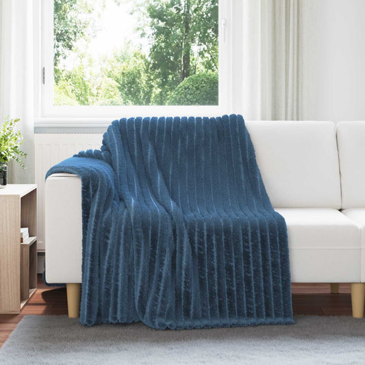 Throw Blanket Navy Blue 200 x 150 cm 0.8 kg Fleece