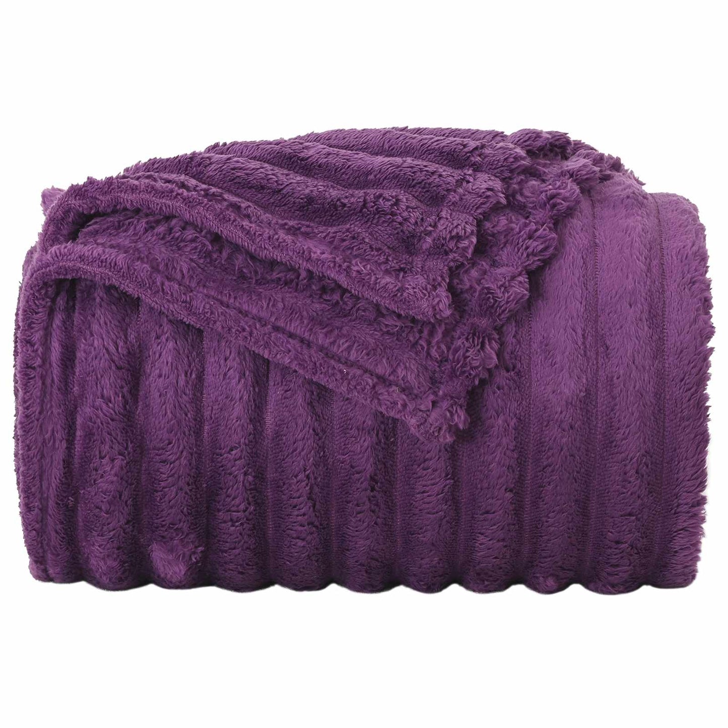 Throw Blanket Purple 150 x 130 cm Fleece